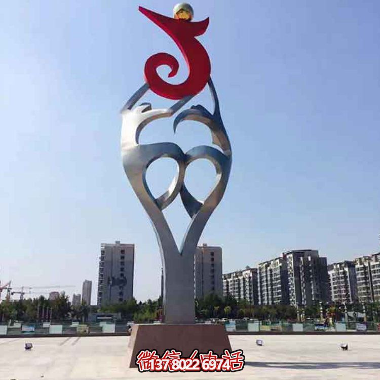 創(chuàng)意大型不銹鋼景觀擺件，點(diǎn)綴戶外廣場(chǎng)園林