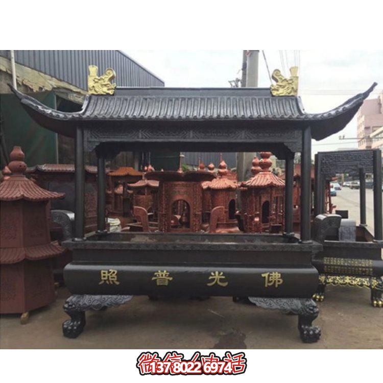 精美銅雕香爐，裝點您的景區(qū)、寺廟、戶外